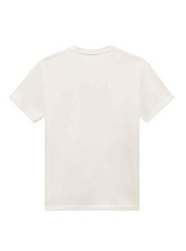 T-Shirt Vans Tessuto Patch Bianco per Uomo