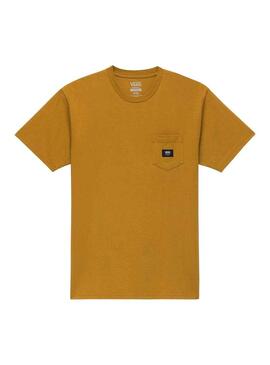 T-Shirt Vans Tessuto Patch Giallo per Uomo