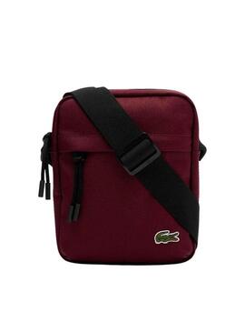 Borsa a Tracolla Lacoste Vertical Camera Bordeaux Uomo