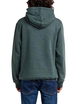 Felpa Pepe Jeans Nuovo Hoodie Verde Uomo