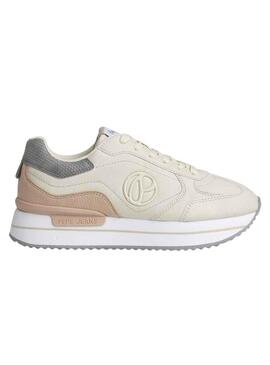 Sneakers Pepe Jeans Rusper Beige minimale Donna