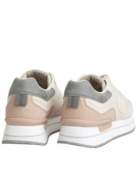 Sneakers Pepe Jeans Rusper Beige minimale Donna