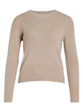 Pullover Vila Vicomfy Beige per Donna