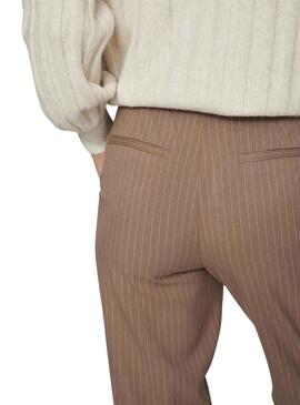 Pantalonies Vila Vistriker Elenco Camel per Donna