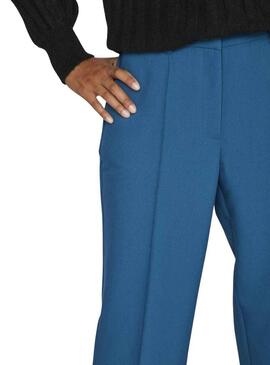 Pantalonies Vila Vimanoni Blu per Donna