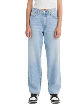 Pantaloni Jeans Levis 94 Baggy Blu per Donna