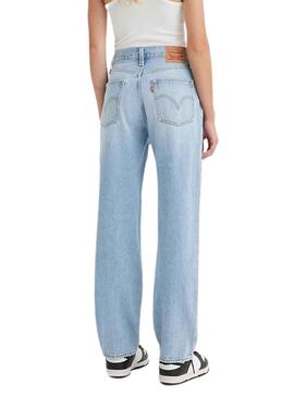 Pantaloni Jeans Levis 94 Baggy Blu per Donna