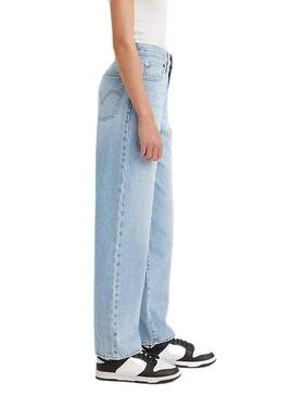 Pantaloni Jeans Levis 94 Baggy Blu per Donna