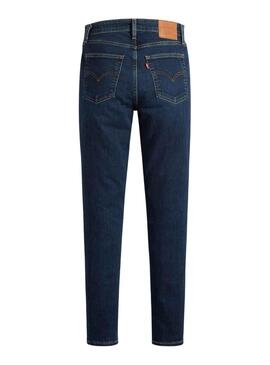 Pantaloni Jeans Levis 721 Skinny Blu Onda Donna