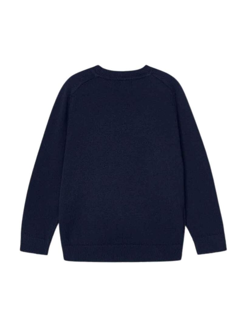 Pullover Mayoral Base Rotonda Blu Navy per Bambino