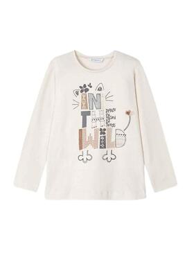 T-Shirt Mayoral In The Beige selvaggio per Bambina