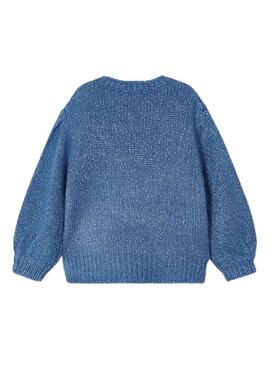 Pullover Mayoral Fantasia Blu per Bambina