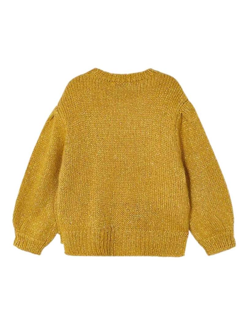 Pullover Mayoral Fantasia Senape per Bambina