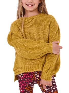 Pullover Mayoral Fantasia Senape per Bambina