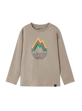 T-Shirt Mayoral Fresco Marrone per Bambina