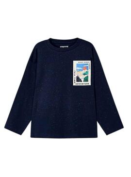 T-Shirt Mayoral Neps Blu Navy per Bambino