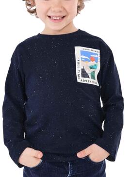 T-Shirt Mayoral Neps Blu Navy per Bambino