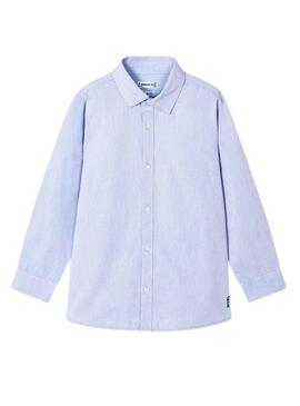 Camicia Mayoral Basic Azzurro per Bambino
