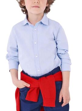 Camicia Mayoral Basic Azzurro per Bambino