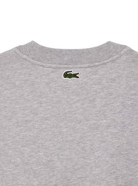 Felpa Lacoste Loose Fit Grigio per Uomo