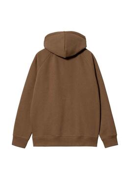 Giacca Carhartt Hooded Chase Marrone per Uomo