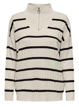 Pullover Only New Tessa Beige per Donna