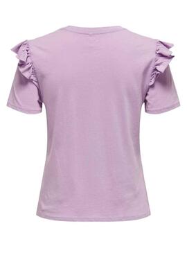 T-Shirt Only Lucy Life Morado per Donna