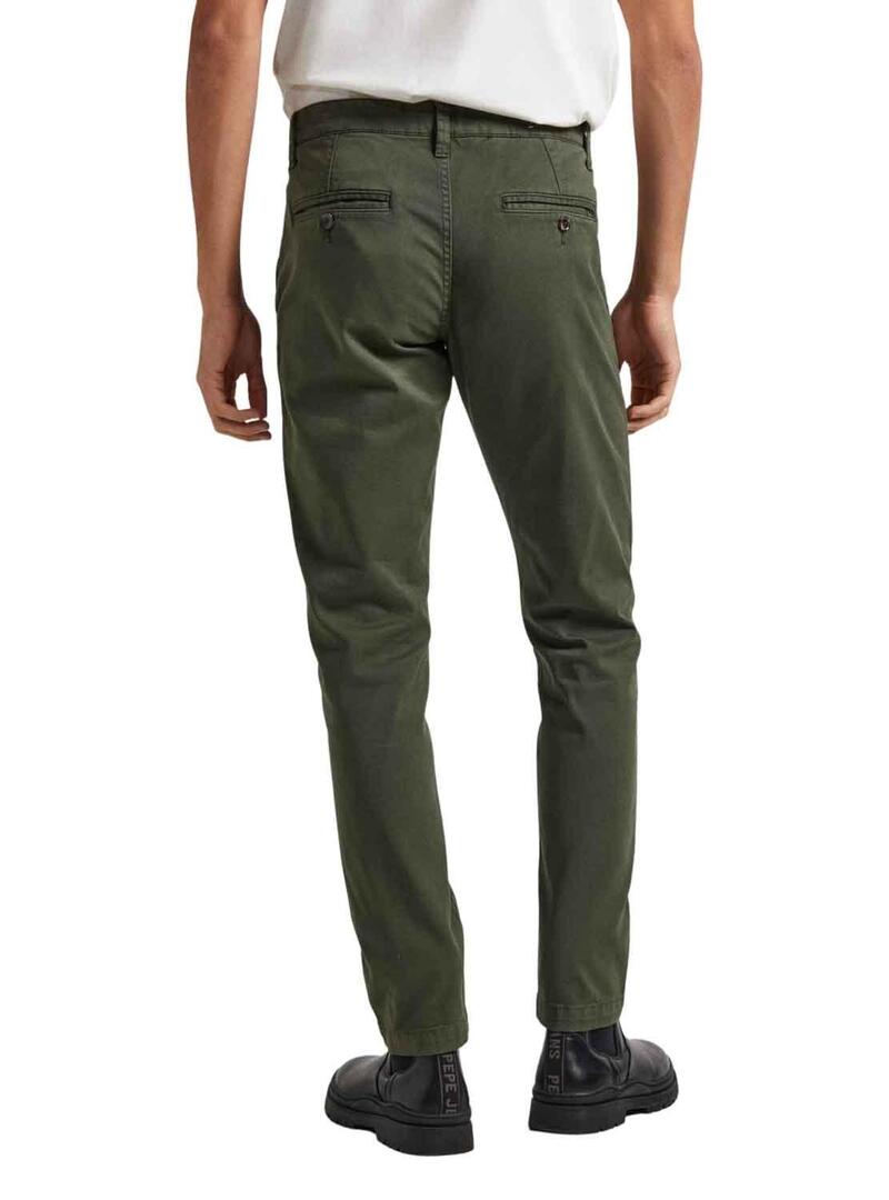 Pantaloni Pepe Jeans Charly Verde per Uomo