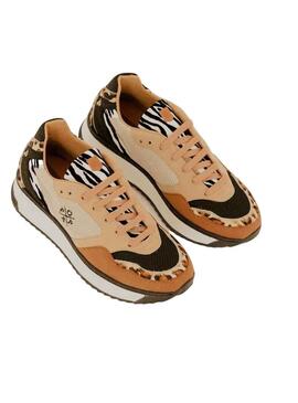 Scarpe Popa Almanzor Animal Nero per Donna
