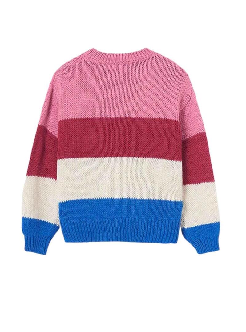 Pullover Mayoral Colore blocco Multicolor per Bambina