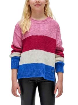 Pullover Mayoral Colore blocco Multicolor per Bambina