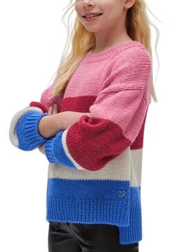 Pullover Mayoral Colore blocco Multicolor per Bambina