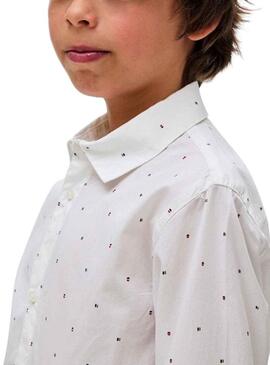 Camicia Mayoral Sstampata Bianco per Bambino