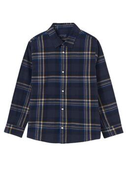 Camicia Mayoral Quadri Blu Navy per Bambino