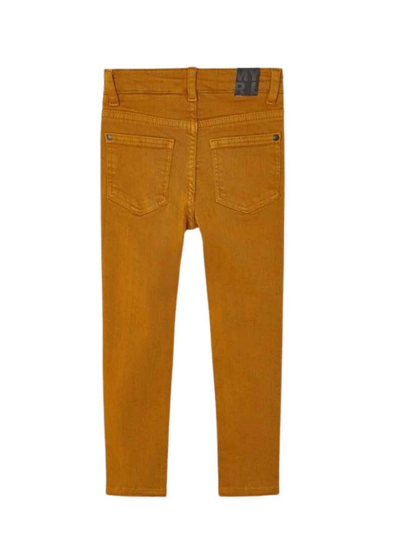 Pantaloni Mayoral Sarga Skinny Camel per Bambino