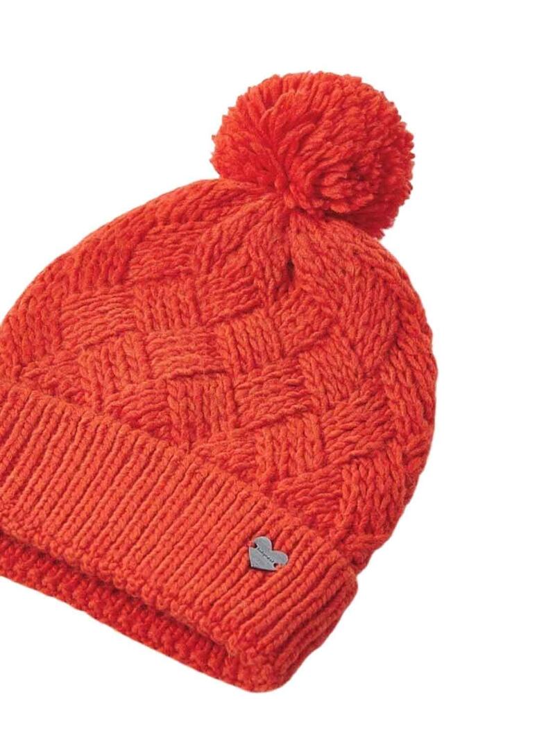 Cappello Mayoral Tricot Arancione per Bambina