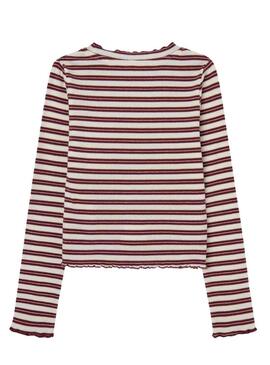 T-Shirt Pepe Jeans Siolette Strisce per Bambina