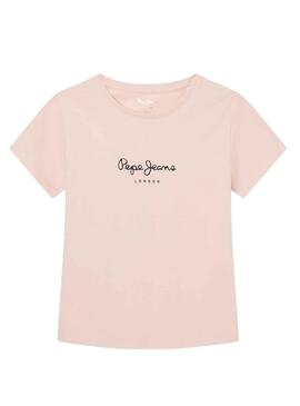 T-Shirt Pepe Jeans Wenda Winter Rosa per Bambina
