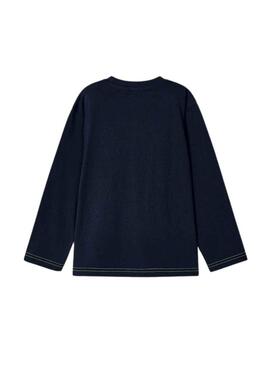 T-Shirt Mayoral Dettagli Neon Blu Navy Bambino