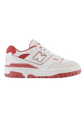 Sneakers New Balance 550 Bianco Rosso Bambini