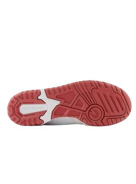 Sneakers New Balance 550 Bianco Rosso Bambini