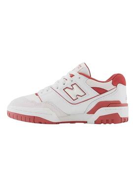 Sneakers New Balance 550 Bianco Rosso Bambini