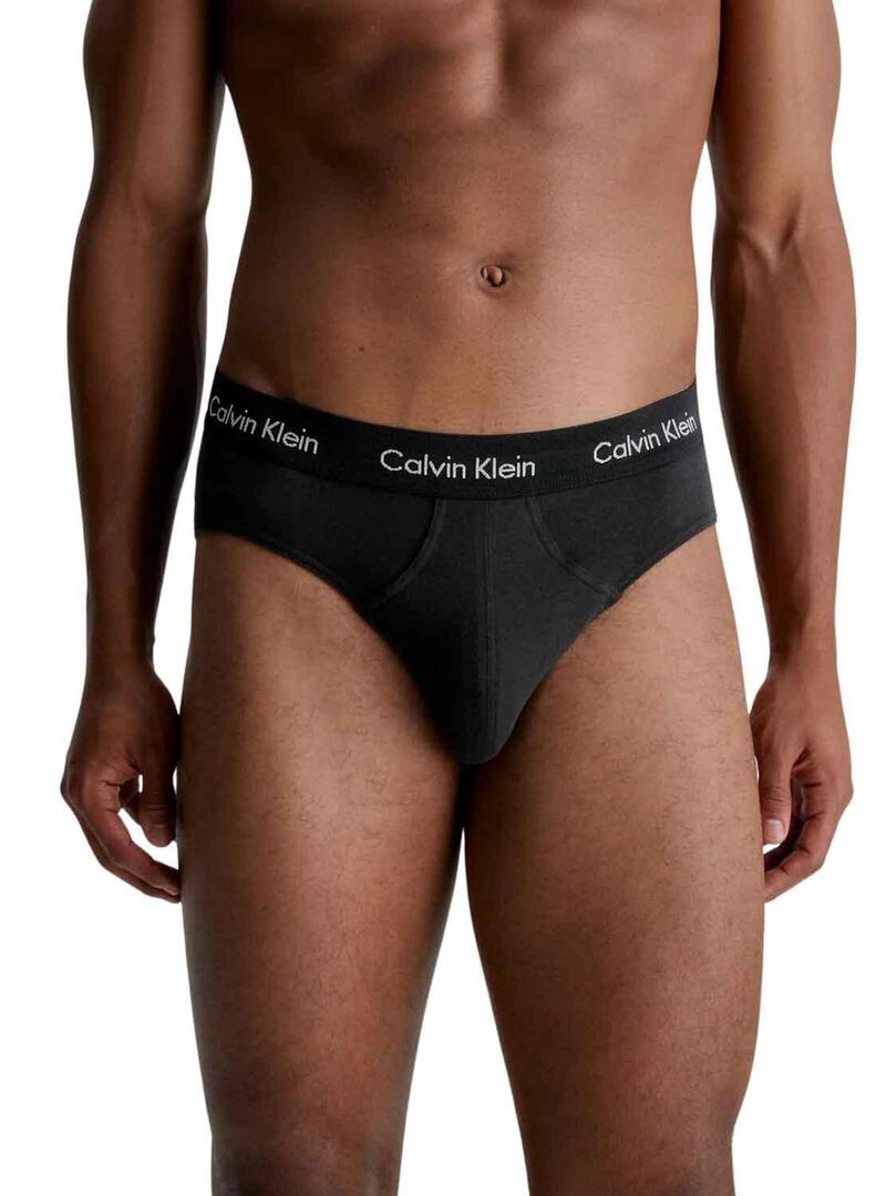 Slip Calvin Klein Hip Slip 3 Pack Nero H