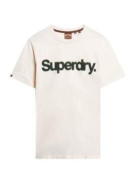 T-Shirt Superdry Core Logo Classic Bianco Uomo