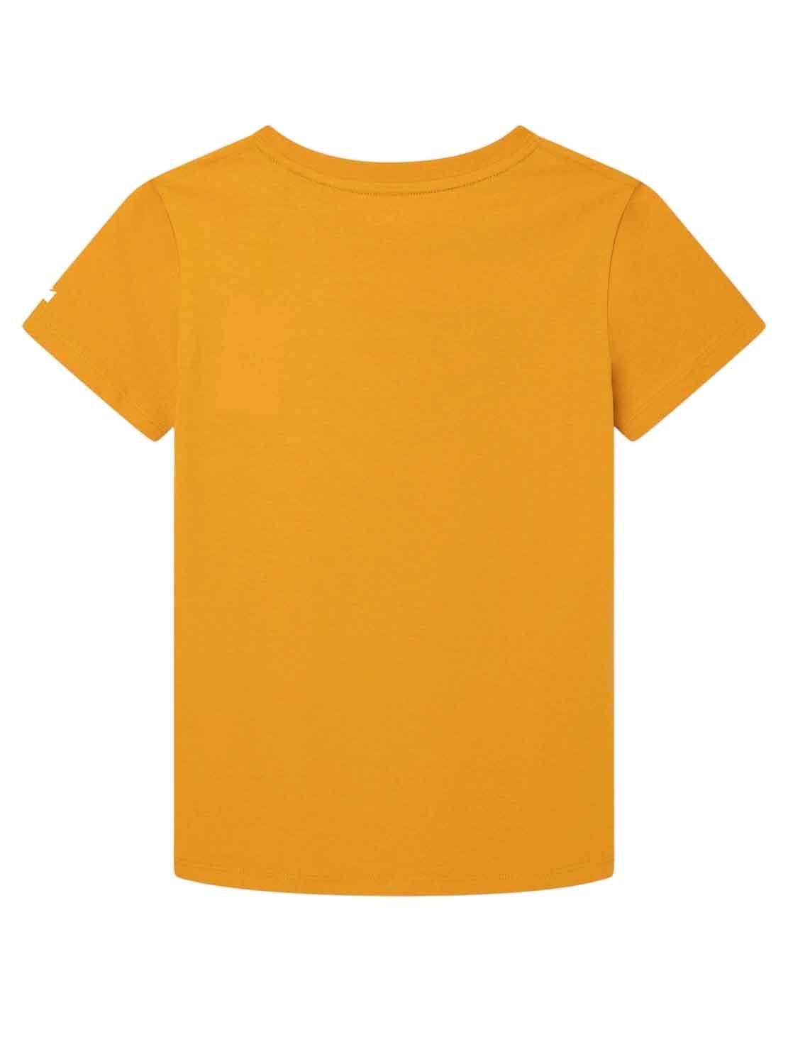 T-Shirt Pepe Jeans Seth Giallo per Bambino