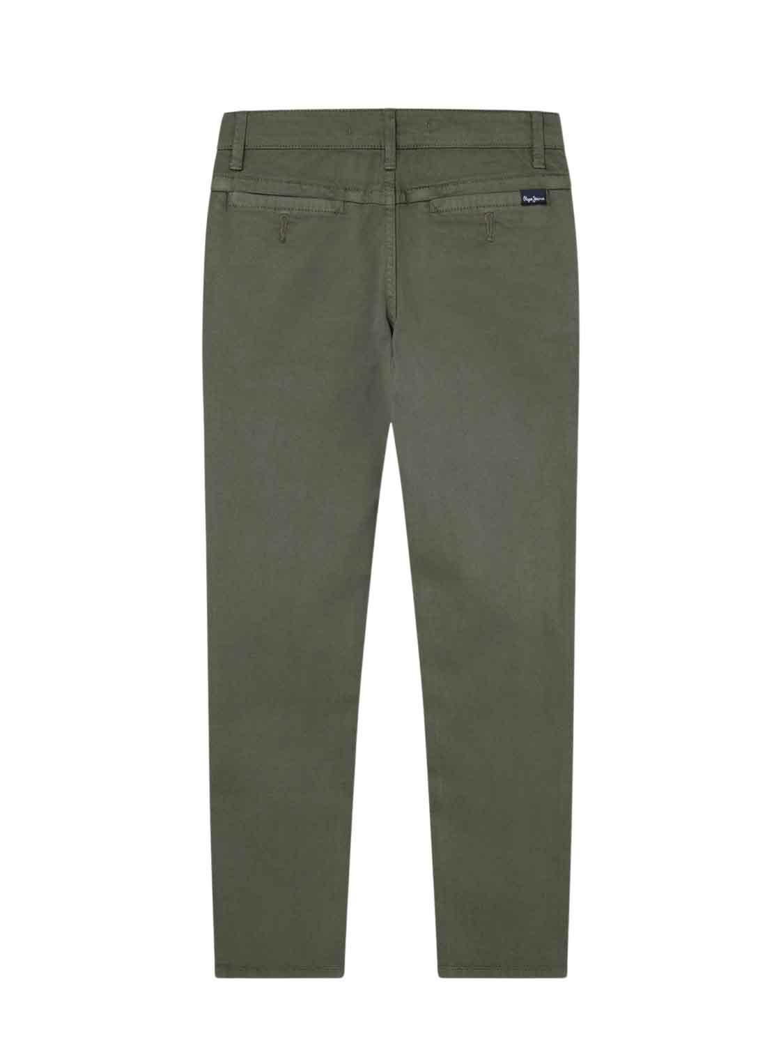 Pantaloni Chino Pepe Jeans Greenwich Verde Bambino