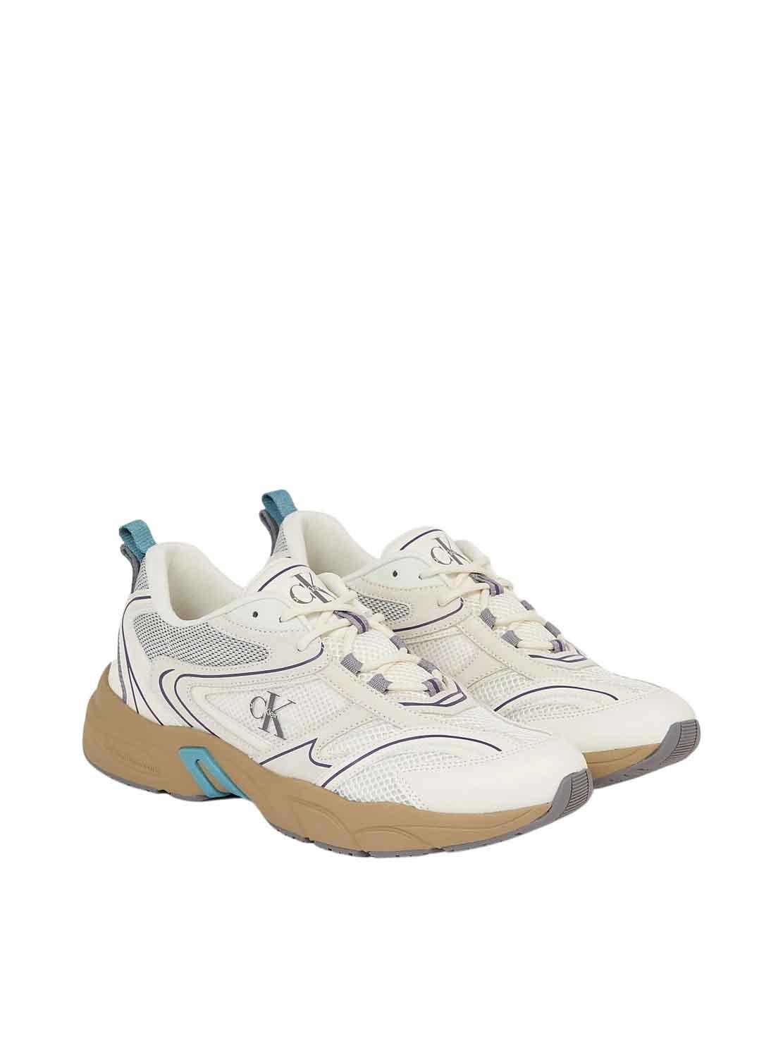 Sneakers Calvin Klein Retro Tennis Bianco Uomo