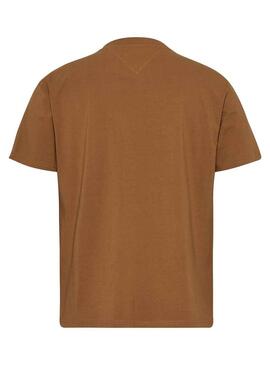 T-Shirt Tommy Jeans Linear Cachi per Uomo