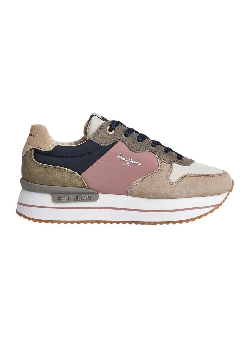 Sneakers Pepe Jeans Rusper Queen Rosa per Donna