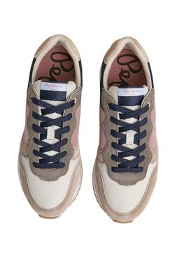 Sneakers Pepe Jeans Rusper Queen Rosa per Donna